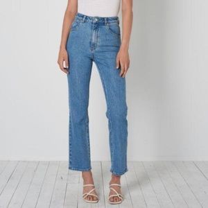 [Rolla’s] Original High Rise Straight Jeans in Cindy Blue